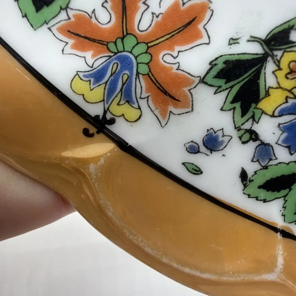 Vintage Bavaria Floral Porcelain Decorative Serving Plate With Handles